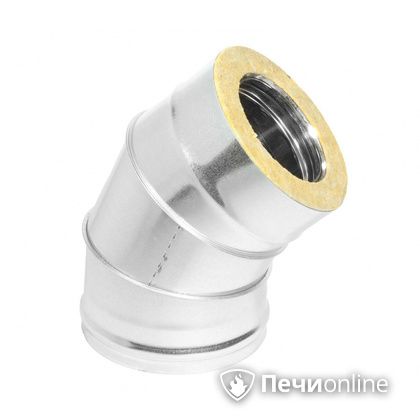 Колено 135° (45°) Теплов и Сухов Отвод Термо 45* ОТ-Р 430-0.5/оцинковка D120/180 в Хабаровске