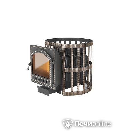 Дровяная печь-каменка Везувий Легенда Ретро Ковка 24 (205) в Хабаровске