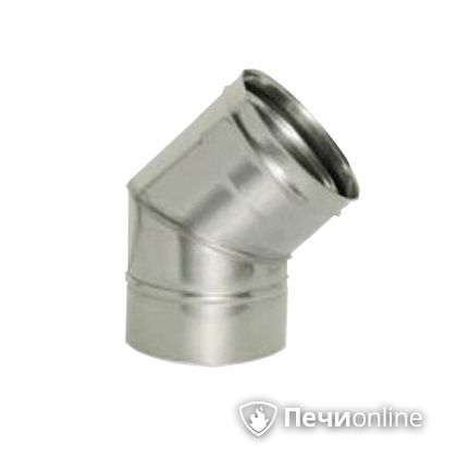 Дымоход Дымок Колено 45° одностенный 0.5 мм ОТНR_45 115 в Хабаровске