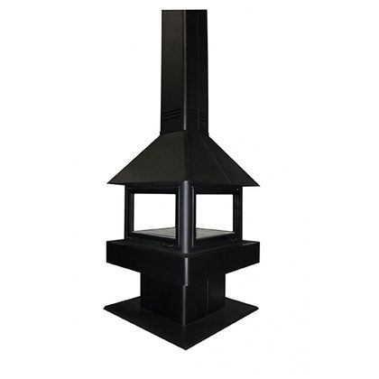 Печь-камин Бавария (Экокамин) Эклипс островной гигант 4D в Хабаровске