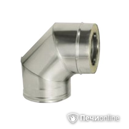 Дымоход Дымок Колено 90° с изоляцией 0,8 мм. OТFR90 150/230 в Хабаровске