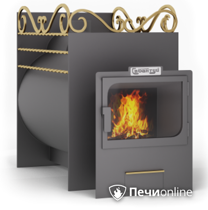 Дровяные печи-каменки Сабантуй 26 панорама под обкладку кирпичом в Хабаровске