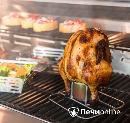 Ростер Char-Broil Grill+ для курицы с креплением для емкости в Хабаровске