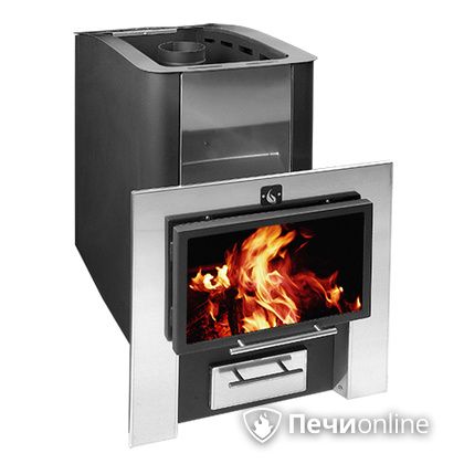 Дровяная банная печь Конвектика 12 Плазма антрацит в Хабаровске