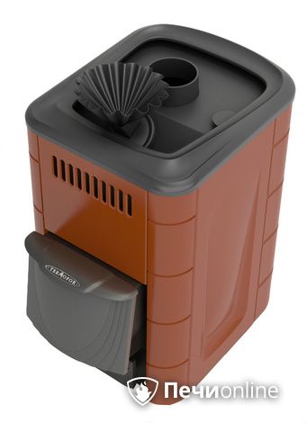 Дровяная печь-каменка TMF Гейзер Мини 2016 Carbon ДА КТК ЗК терракота в Хабаровске