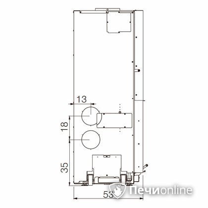 Каминная топка Edilkamin WINDO 70 nero в Хабаровске