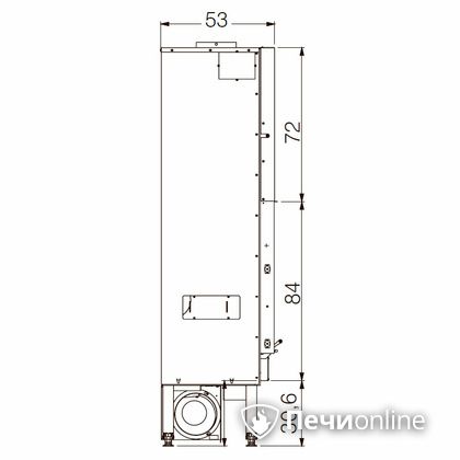 Каминная топка Edilkamin BLOKK 90 N nero в Хабаровске