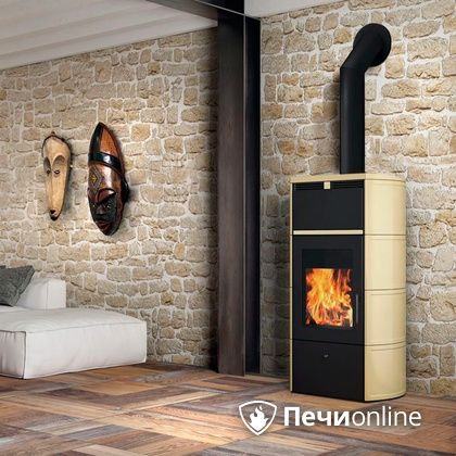 Печь-камин Edilkamin Flamma 24 kw V.C. Pergamena с Т/О в Хабаровске