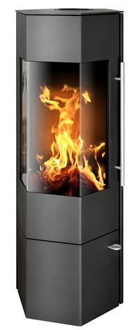 Печь-камин ABX Vegas, черная сталь в Хабаровске