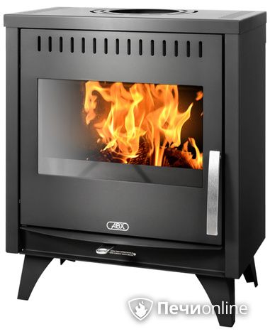 Печь-камин ABX Tampa, черная сталь в Хабаровске