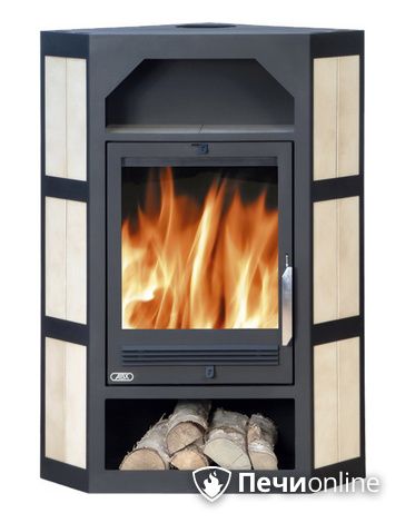 Печь-камин ABX Lahti (угловой), керамика в Хабаровске