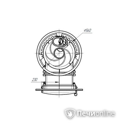 Дровяная печь-каменка Прометалл Атмосфера L сетка нержавейка в Хабаровске