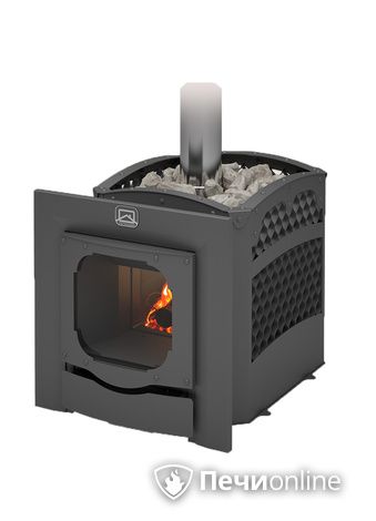 Дровяная банная печь Теплодар Былина-сетка-12 Ч Панорама (1.1) в Хабаровске