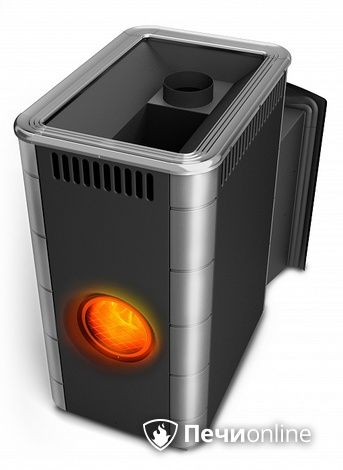 Дровяная банная печь TMF Аврора Inox Витра Иллюминатор антрацит НВ в Хабаровске