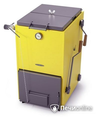 Твердотопливный котел TMF Цельсий Лайт 20кВт под АРТ и ТЭН желтый в Хабаровске