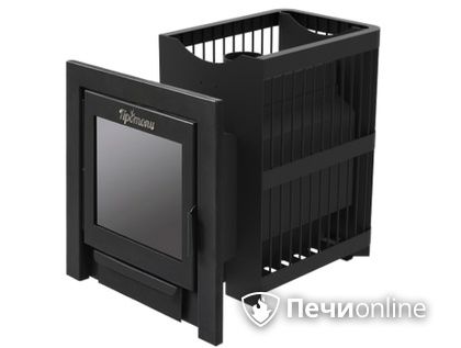 Дровяная банная печь Протопи Сетка 14 Панорама в Хабаровске