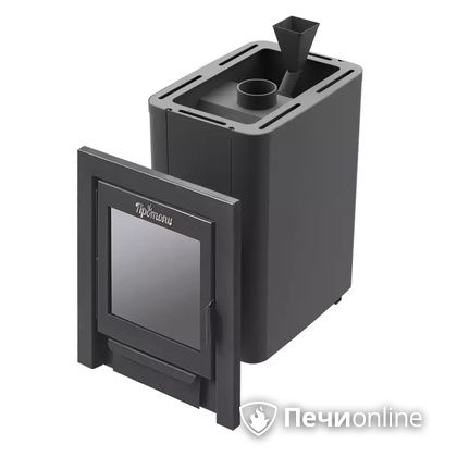 Дровяная банная печь Протопи Вулкан 18 Панорама в Хабаровске