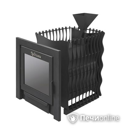 Дровяная банная печь Протопи Вулкан 14 Подкова Панорама в Хабаровске