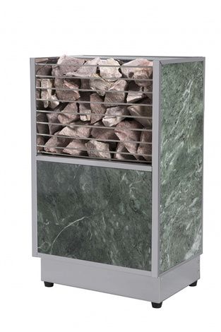 Электрокаменка для сауны Политех Kristina Stone Малахит с испарителем, 6 кВт в Хабаровске