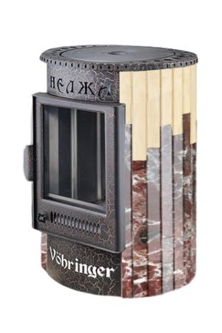 Отопительно-варочная печь Ферингер  Нелжа ПФ (Талькохлорит+"Окаменевшее дерево") в Хабаровске