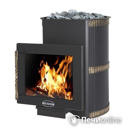 Дровяная банная печь Везувий Лава 16 Панорама в Хабаровске