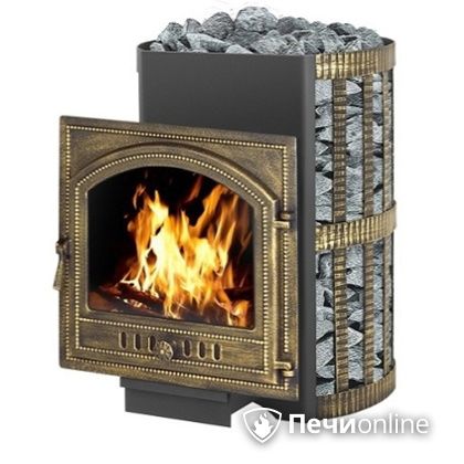 Дровяная банная печь Везувий Скиф Ковка 22 (205) в Хабаровске