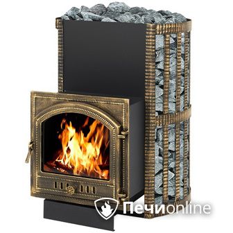 Дровяная банная печь Везувий Скиф Ковка 38 (205) в Хабаровске