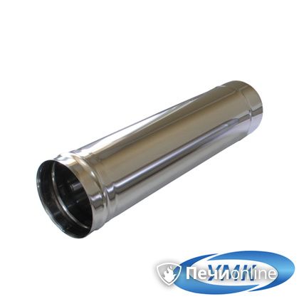 Дымоход УМК Труба D150 L=0,25 м 1,0 мм. нержавейка в Хабаровске