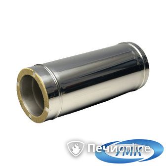 Дымоход УМК Сэндвич-труба 05м 160х220 Н+Н 1,0мм 0,5мм по воде в Хабаровске