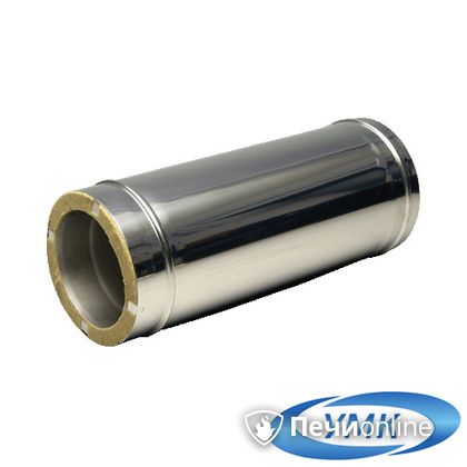 Дымоход УМК Сэндвич-труба 0,5м 180х260 Н+Н 0.5мм 0.5мм по воде в Хабаровске