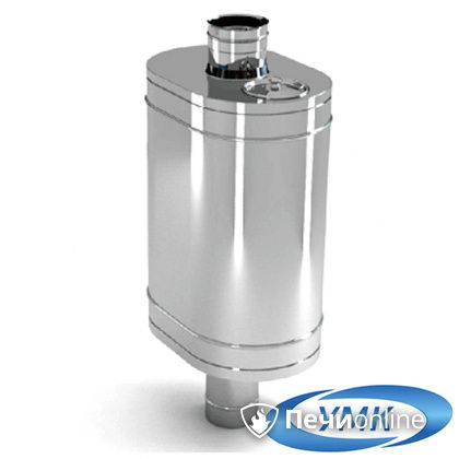 Бак на трубе для бани УМК Бак 50л. D=115 нержавейка 0,8 мм в Хабаровске