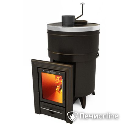 Дровяная банная печь TMF Скоропарка 2012 Inox Люмина черная бронза в Хабаровске