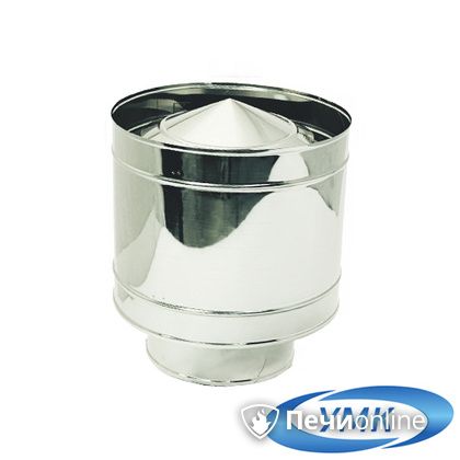 Дымоход УМК Зонт с дефлектором D100 0.5 мм нержавейка в Хабаровске