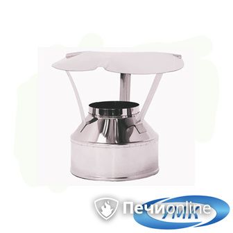 Дымоход УМК Оголовок D150х210 Н+Н 0.5мм 0.5мм по воде в Хабаровске