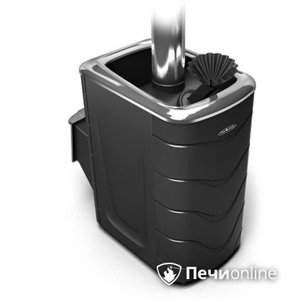 Дровяная банная печь TMF Гейзер 2014 Carbon дверь из нержавейки антрацит в Хабаровске