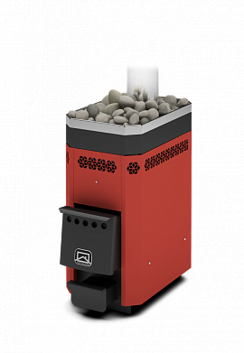 Дровяная банная печь Теплодар Русь-9 ЛУ короткий топливный канал в Хабаровске