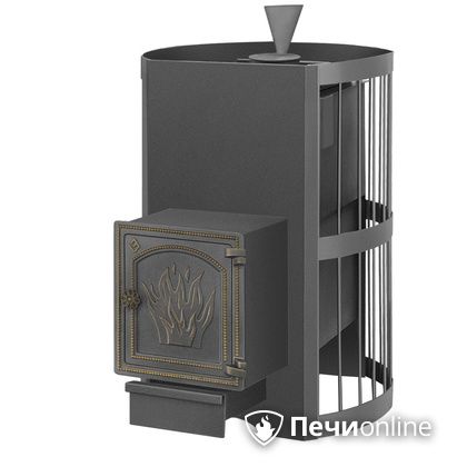 Дровяная банная печь Везувий Скиф Стандарт (ДТ-4) с парогенератором в Хабаровске