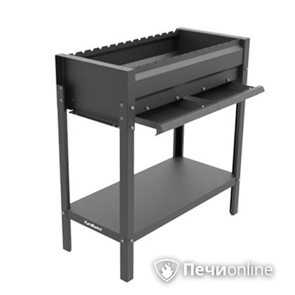 Мангал Grillver Редлайнер Стандарт Эйр с перфорированным дном и зольным ящиком в Хабаровске