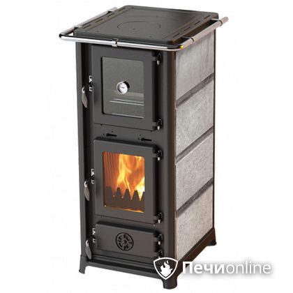 Отопительно-варочная печь MBS Olympia Stone с духовым шкафом талькохлорит в Хабаровске