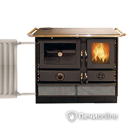 Отопительно-варочная печь MBS Super Thermo Magnum Stone L с духовым шкафом и теплообменником в Хабаровске